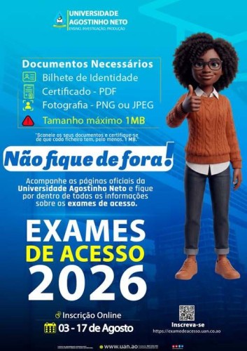 UAN- EXAMES DE ACESSO 2026